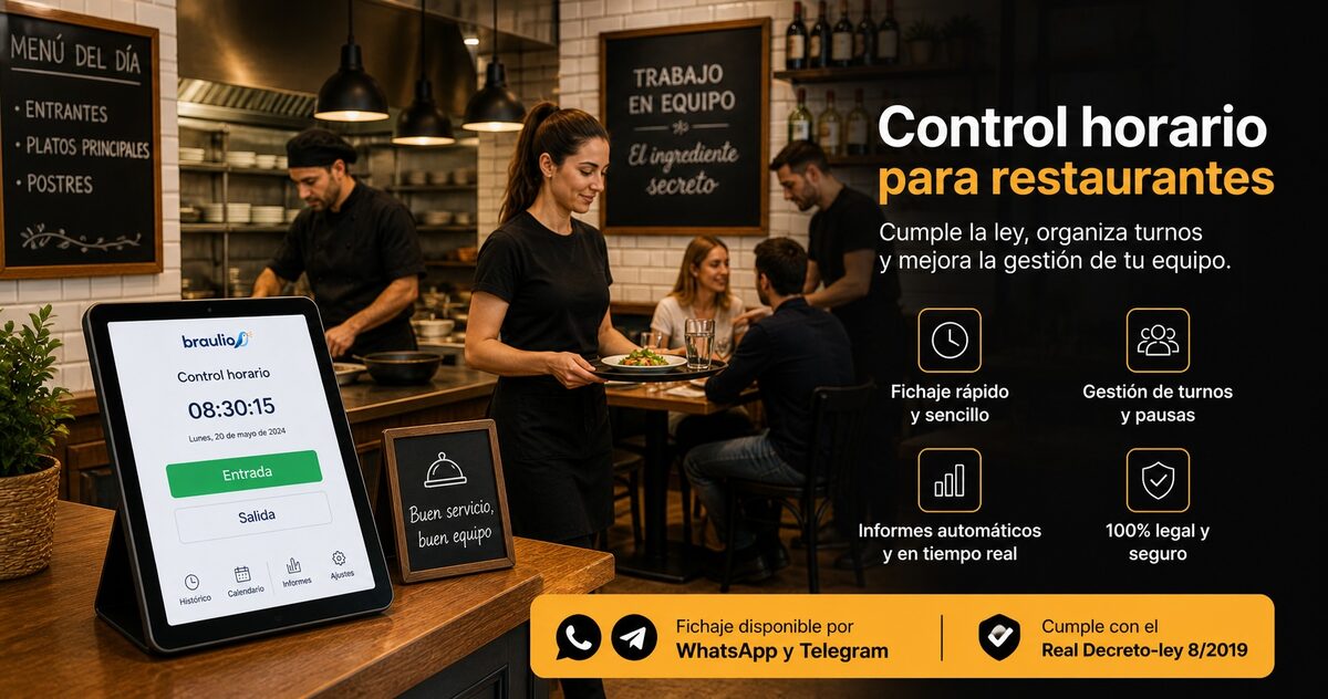 Control horario para restaurantes